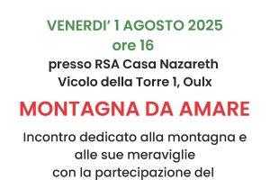 1 agosto 2025 – Montagne da Amare